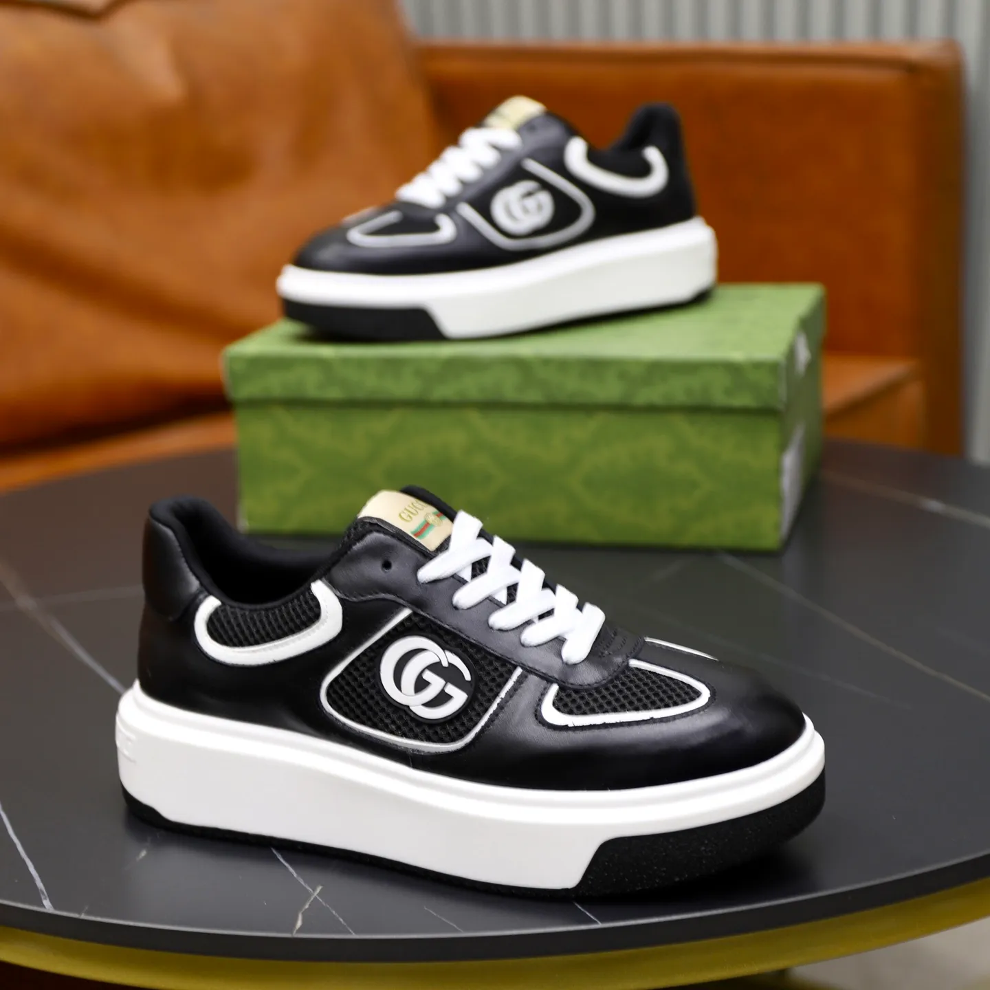 Ex-factory price: 462💰🙅‍♂️🙅‍♂️🙅‍♂️ Brand: GUCCI Standard code: 38-44 (45 customized) Grade: Same as the official website Material: Original cowhide material stitching Comfortable sheepskin lining Lightweight and wear-resistant sports outsole Style category: Men's fashionable casual shoes Running sneakers Distinguished luxury brand elements Top luxury Color: actual picture color
